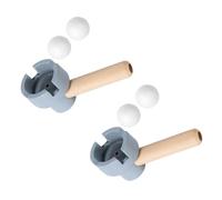 CAZSTYK Cildren Blowing Skill Development Toy Using Natural Materials Perfect for Travel Friendly Cognitive Exercises Wooden Blowing Ball Toy