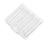 CAZSTYK Clear PP Battery Case Organizers for Up to 4 2A or 3A Batteries Secure Storage Box Holder for Electronic Devices High Clear PP Battery Case Organizers