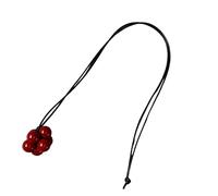 CAZSTYK Contemporary Layered Pendant Necklace Thin Black Chain Korean Aesthetic Jewelry Accessory for Streetwear Outfits Minimalist Black Cord Necklace