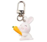 CAZSTYK Cute Bunnies keychain Cute Cartoon Rabbit Keychains Accessories,Backpack Charm Pendant Car Handbag Keyring for Women Men