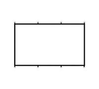 CAZSTYK D Rings Fast Setups Foldable Projectors Screen 16: 9 Aspect Ratio Polyester Materials for Movie and Sports Simple Projection Screen
