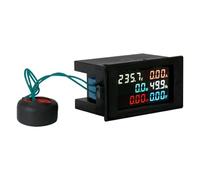CAZSTYK D69-2058 Voltages Current Power Meter Multifunctional Tester Tool with LCD Screen for Electricians and Engineers Voltages Meter