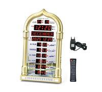 CAZSTYK Digital Timer Clock Featuring Prayer Times for 1150 Cities Azan Alert Calendar Snooze Temperature Control World Time Clock