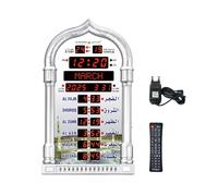 CAZSTYK Digital Timer Clock Featuring Prayer Times for 1150 Cities Azan Alert Calendar Snooze Temperature Control World Time Clock