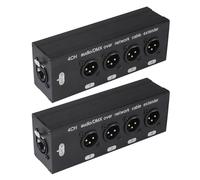CAZSTYK Divider Through RJ45 Net Cable Permanent Metal Body Live Execution Sound Indication Augmenter XLR to Ethernet Sound Elongator