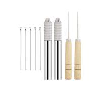 CAZSTYK Doll Hair Rooting Device Rooted Needle Wood Handle Design Transplanting Tool for Beginners Expert Crafting Use Doll Rooting Needle