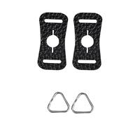 CAZSTYK DSLR Camera Belt Adapter with Stainless Steel Hook & Leather Cushion for Secure DSLR Shoulder Belt Triangle