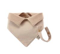 CAZSTYK Dual-use Baby Bibs Newborn Saliva Towel Triangle Feeding Bib Cotton Burp Cloths Breathable with Pacifier Rope
