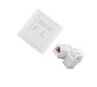 CAZSTYK Duty 86 Type 4 Port Networking Wall Plate Ethernet Module Data Transmission Flame Retardant Socket Accessories Home Networking Panel