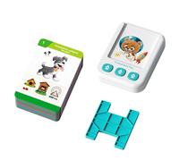 CAZSTYK Educational Ing Cards Set for Preschoolers: Bilingual Cognitive Development Tool with Interactive Shapes & Animals Interactive Language Learning Cards