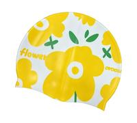 CAZSTYK Elasticity Printed Silicone Swim Cap Offering Perfectly Fit and Durability for Swimmers of Most Gear Silicone Swim Cap