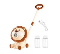 CAZSTYK Electric Bubble Machine Lions Bubble Blower Toy with Light Push and Handheld Design for Toddler Park Garden Beach Fun Toddler Toy