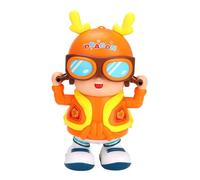 CAZSTYK Electric Dance Boy Movable with Music Light Interactive Toy Electronic Music Pet for Age 3 4 5 6 Years Old Girls Gift Infant Light Up Toys