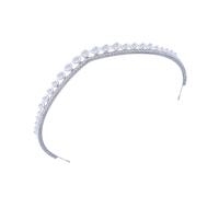 CAZSTYK Elegant Rhinestones Bridal Tiaras with Imitation Pearls Stylish Designs for Prom Parties and Special Occasions Zirconia Crystals Hairpiece for Weddings