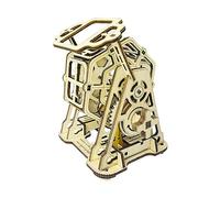 CAZSTYK Engaging Assembly Spining Wheel Set Creative Large Gears to Build for Teens Learning and Fun Wood Construction Assembly Toy for Children