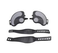CAZSTYK Exercise Bike Fixed Gear Pedals with Strap Stationary Recumbent Leg Training Fitness Device Footboard Exercise with Strap