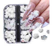 CAZSTYK Exquisite Craftsmanship Camellia Nail Art Decorations in Various Styles Take Your Manicure to The Next Level
