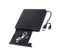 CAZSTYK External Disk Drive For Laptop USB C Connection 24X Writing 8X Rewriting Shockproof Design External Drive