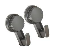CAZSTYK Extra Large Suction Cup Hooks for Heavy Items, Gray B | Designed for Wet Towels and Robes, Strong Holders with Powerful Grip, Works on Wall, Peeling and Stick