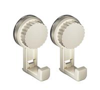 CAZSTYK Extra Large Suction Cup Hooks for Heavy Items, White A | Designed for Wet Towels and Robes, Strong Holders with Powerful Grip, Works on Wall, Peeling and Stick