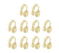 CAZSTYK Fashionable U Shaped Clip Earrings 10 Pcs Without Need Ear Holes Comfortable All Day Use Pearls U Shape Ear Clamps