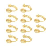 CAZSTYK Fashionable U Shaped Clip Earrings 10 Pcs Without Need Ear Holes Comfortable All Day Use Pearls U Shape Ear Clamps