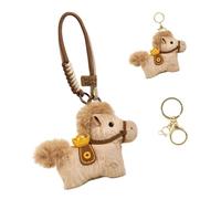 CAZSTYK Festival Theme Plush Horse Charm Keychain with Lucky Design Plush Pendant New Year Gift Holiday Homes Decoration New Year Celebration Decoration Charm Pendant Festival Decors