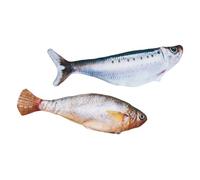 CAZSTYK Fish Toy with Touch Activated Flopping, A | USB Power Port, Soft Cover for Indoor Exercise Play