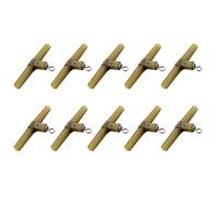 CAZSTYK Fishing Rigs, 10Pcs Helicopter T-Rigs for Carp, Shockproof Saltwater/Freshwater Ready T Shaped Carps Tackle