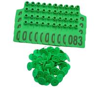 CAZSTYK Flexible Livestock Ear Markers Pack of 100 Ideal for Cattle Sheep and Pigs Featuring Bright Colors and Extended Use Permanent Ear Identifiers