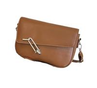 CAZSTYK Flexible Modifiable Shoulder Bag Waterproof PU Substance Capacious Compartment Thin Plan for Work Travel Elegant Simple PU Shoulder Bag