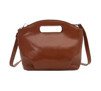 CAZSTYK Flexible Shoulder Bag Traditional Square Plan Permanent PU Crossbody Bag for Daily Use and Travel Vintage Shoulder