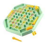 CAZSTYK Flipping Chesses Memory Game Animal Fruit Board Creative Parent Child Interactive Toy Fun Cognitive Animal Fruit Pattern Memory Board for Adults Play