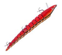 CAZSTYK Floating Eel Lures Crankbait Multi Jointed Swimbait 23cm 42G Artificial Baits with Treble Hook 13 Segment Fishing Tackle Realistic Eel Lure