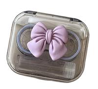 CAZSTYK Friendly Contacts Lens Case with Wearing Tool Tweezers and Solution Dispenser for Everyday Use Easy to Carry Contacts Lens Wearing Tool