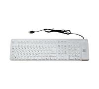 CAZSTYK Full Size 109 Silicone Keyboard Lightweight Space Saving Design Ideal for Travel Work Use Roll Keyboard