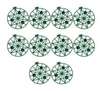 CAZSTYK Garden Fruit Tray Set, 20 Cm Round PP Cradle for Watermelon, Pumpkin and Melon Growing Spaces Daily Use Melon Growing Pumpkin Tray Fruit Cradle for Garden Beds Greenhouse Balcony Grow