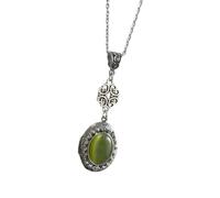 CAZSTYK Gothic Victorian Necklace with Vintage Gemstones Adjustable Clavicle Chain for Women and Girls Gothic Lovers