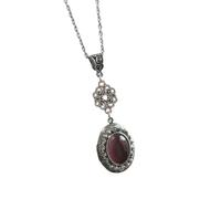 CAZSTYK Gothic Victorian Necklace with Vintage Gemstones Adjustable Clavicle Chain for Women and Girls Gothic Lovers