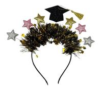 CAZSTYK Graduation Headpiece with Unique Star Doctor Hat Details Cute Hairband Party Headband Perfect for Your Ceremony
