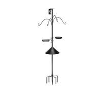 CAZSTYK Green 19mm Oxidation Bird Supplier Stand with Detachable Dishes Guard Five Hundred Bird Supplier Stand