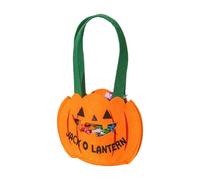 CAZSTYK Halloweens Pumpkin Shape Candy Bag for Kids Trick Or Treats Ergonomic Handle Reusable Container Halloweens Storage Pouch