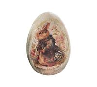 CAZSTYK Hand Painted Easter Rabbits Eggs Ornament with Various Outfits Perfect for Holiday Table Centerpieces Polyethylene Easter Party Supplies