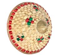 CAZSTYK Handwoven Asian Kuli Hat Traditional Hat for Farming Hot Weather Use Chinese Wicker