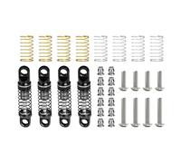 CAZSTYK Hard Metal Shock Absorbers Multi Stage Adjustable Damping Shock Absorbers Simple Installs Designed for 1/30 SCX30 Off Road Vehicle Suspension