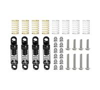 CAZSTYK Hard Metal Shock Absorbers Multi Stage Adjustable Damping Shock Absorbers Simple Installs Designed for 1/30 SCX30 Off Road Vehicle Suspension