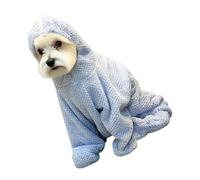 CAZSTYK High Absorbent Full Wrapped Pet Bath Towel Easy to Wear Shower Clothes for Small Dog and Cats Bathing Essential Full Coverage Bath Towel
