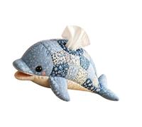CAZSTYK Home Decor Tissue Box Making Set, Quilted Animal Holder with Top Opening for Desk and Craft Room Display Use Animal Sewing Craft Patchwork Decor Tissue Holder Tabletop Accent Fabric Project