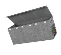 CAZSTYK Huge Multiuse Storage Basket with Cover and Strengthened Edges Holder Box for Home Toy Organizers 145L Capacity Bedroom Organization