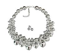 CAZSTYK Imitation Pearls Jewelry Set with Studs, Lightweight Comfort for Versatility Trendy Necklace Earrings Set